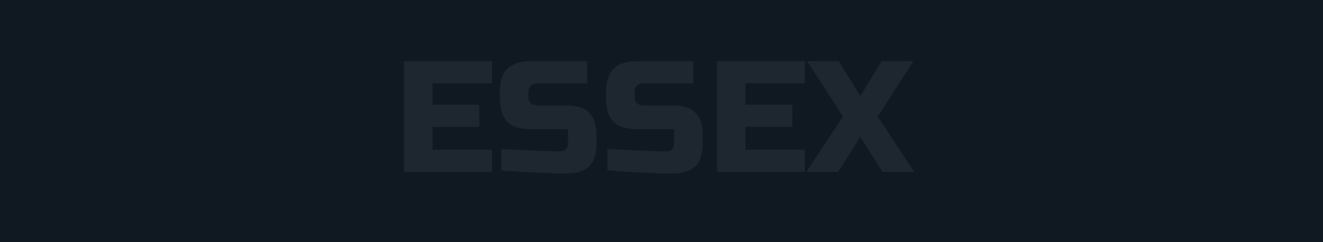Text reading "ESSEX" on dark background.